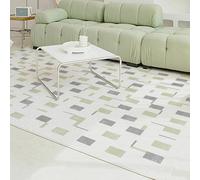 Yidlkecqey Alfombra Eléctrica Calefactable de Grafeno de Doble Capa, Lavable y Desmontable, Alfombra Térmica para Suelo de Sala de Estar(Type B,200x300cm/78.7x118in)