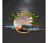 Yidlkecqey Arte de Pared 3D estereoscópico con Luces LED para Sala de Estar, Pared detrás del sofá y decoración de Pasillo de Entrada(Type A,180x120cm/70.8x47.2in)