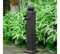Yidlkecqey Columna de Agua Exterior anticongelante con Pistola, hidrante de jardín de aleación de Aluminio con Grifo de Cobre, Doble Entrada, 112cm/72cm(Type B,112cm/44.1in)