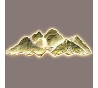 Yidlkecqey Cuadro Decorativo Estereoscópico 3D con Iluminación LED - Decoración de Pared para Sala de Estar, Fondo de Sofá, Oficina y Hogar(Type F,150x50cm/59x19.7in)