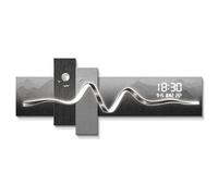 Yidlkecqey Decoración de Pared LED 3D con Reloj Calendario Perpetuo, Cuadro Luminoso de Acrílico para Salón y Dormitorio(Type C,62x150cm/24.4x59in)