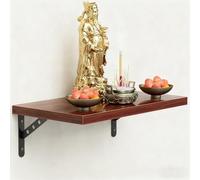 Yidlkecqey Estante pequeño para Buda,nicho de Buda Personal Chino para Pared,Mesa de meditación para Santuario,Soporte para Estatua de Buda para Pared,Altar Budista de Madera(50x100cm/19.7x39.4in)