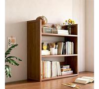 Yidlkecqey Estantería de Escritorio de Madera Maciza de Varios Niveles, Organizador de sobremesa Compacto para Oficina y hogar, Estante Expositor Que Ahorra Espacio(Brown,40x20x65cm/15.7x7.8x25.6in)