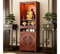Yidlkecqey Mesa Altar Budista con función de Almacenamiento, gabinete Personal de meditación Budista, Mueble Altar para el hogar con cajones(Type B-a,53x33x170cm/20.8x13x67in)