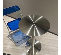 Yidlkecqey Mesa Auxiliar Redonda contemporánea de Metal, Mesa de Acento para el hogar, Mesa Lateral para Snacks y Comedor, Mesa Auxiliar para Sala de Estar(Round,70cm/27.6in)