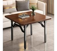 Yidlkecqey Mesa de Comedor Plegable, Mesa de Cocina Cuadrada portátil para Espacios pequeños, Mesa abatible Que Ahorra Espacio Tipo Mesa, Mesa Plegable(Black Walnut,90x90x72cm/35.4x35.4x28.3in)