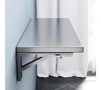Yidlkecqey Mesa Plegable de Acero Inoxidable 304, Estante de Pared Plegable de Acero Inoxidable - Estante Colgante Ahorra Espacio para hogar, Oficina y lavandería.(120x40cm/47.2x15.7in)