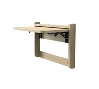 Yidlkecqey Mesa Plegable de Pared, Escritorio Flotante abatible para Espacios pequeños, Mesa Mural de Madera ahorradora de Espacio para Oficina en casa, Cocina y Comedor(Maple,53.5x37cm/21x14.5in)