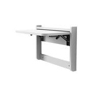 Yidlkecqey Mesa Plegable de Pared, Escritorio Flotante abatible para Espacios pequeños, Mesa Mural de Madera ahorradora de Espacio para Oficina en casa, Cocina y Comedor(White,63.5x47cm/25x18.5in)
