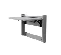 Yidlkecqey Mesa Plegable de Pared, Escritorio Flotante abatible para Espacios pequeños, Mesa Mural de Madera ahorradora de Espacio para Oficina en casa, Cocina y Comedor(Gray,53.5x37cm/21x14.5in)