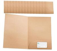 YIDM Carpeta de Archivos A4 de Papel Kraft: 15 Piezas Con Bolsillos Para Reuniones, Presentaciones, Contratos e Informes