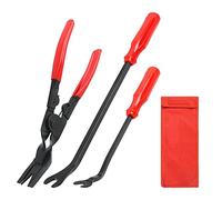 YIDM Herramienta Desmontaje Remaches Automóviles: 3 Piezas Herramienta Extracción Uñas, Herramienta Desmontaje para Puerta de Coche, Panel Salpicadero, Extractor Almohadillas Resistentes