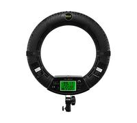 Yidoblo 18 "kit de luz de anillo led estudio fotográfico video retrato selfie youtube iluminación bicolor con control remoto,soporte para teléfono/cámara,soporte de luz,baterías,cargadores