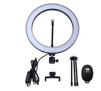 Yidoblo 3200K-5500K - Lámpara de mesa con trípode para cámara de mesa, 3 modos de luz, para YouTube, vídeo, maquillaje, fotografía, etc.
