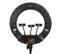 Yidoblo LX-480D - Anillo de luz led con 3 conectores de zapata con mando a distancia, soporte para trípode, soporte para teléfono, bolsa de transporte para YouTube TikTok Makeup