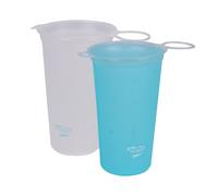 Yidueace 2 vasos plegables, taza de agua suave al aire libre con grande, taza de agua plegable compacta reutilizable para picnics, ciclismo, montañismo, 200 ml