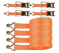 Yidueace Correas para Neumáticos - Juego de 4 Tensores de Cuerda de Alta Resistencia - Correas de sujeción para Ruedas en remolques,para Moto, Bici, Embarcación, Furgoneta, Carga