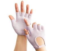 Yidueace Guantes De Pilates Para Mujeres | Mitones Fitness Sin Dedos,Guantes De Ejercicio Transpirables - Para Mujeres Damas Madres Principiantes Entusiastas Atletas Hogar Gimnasio Estudio Apartamento
