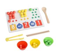 Yidueace Juguete Matemático - Juguete Educativo Juego De Mesa con Abalorios Y Pinzas | Juguetes De Matemáticas para Niños Pequeños,para Preescolar Jardín De Infancia Casa Aula Niños Y Niñas A Partir