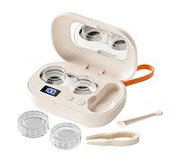 Yidueace Kit De Estuche De Viaje Para Lentes De Contacto | Equipo de Limpieza Ultrasónica Eléctrico Pequeño - Organizador Cotidiano de Lentes de Contacto - para Gimnasio Oficina Exterior Hotel