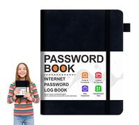 Yidueace Libro de registro de contraseñas, libro de registro de contraseñas, gestión de contraseñas con pestañas alfabéticas para sitios web, cuaderno de registro de direcciones de bolsillo para