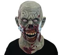 Yidueace Máscara De Terror Halloween - Disfraz Zombie De Látex Para Cara,Accesorio de Cosplay Transpirable y Terrorífico para