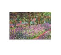 YIEANBAO Claude Monet - Póster de pintura impresionista famosa (jardín en Giverny), póster artístico impreso, arte de pared, pintura para decoración del hogar, sin marco; 40 x 60 cm
