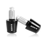 YIEBA GSXR 7/8 '' 22 mm Tapones de Extremo del Manillar de la Motocicleta, Deslizador del tapón de los Extremos del Manillar para GSX R GSXR GSX-R 125 300 250 400 600 750 1100 1300(Negro)