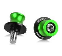 YIEBA Soportes de brazo basculante trasero - Soporte de brazo oscilante de carrete de aluminio M8 Soporte deslizante de carrete para Z650 Z 650 2017-2023 (verde)