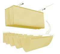 YIeDGvb Malla de sombreo, Tejido Impermeable con protección UV, diseñado a Medida for Jardines y Solar, diseño de Onda retráctil Color Beige(0.8x7m/2.62x23ft)