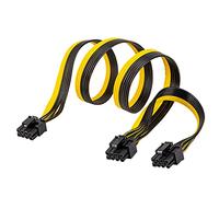 YieJoya Cable PCIE para Corsair, Cable de alimentación de 8 Pines Macho a Doble PCIe 8 Pines (6+2) Macho para la Fuente de alimentación Modular Corsair Serie RM/HX/CX-M (63cm+23cm)