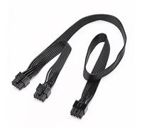 YieJoya Cable PCIE para Corsair, Cable de alimentación de 8 Pines Macho a Doble PCIe 8 Pines (6+2) Macho para la Fuente de alimentación Modular Corsair Serie RM/HX/CX-M (63cm+23cm)