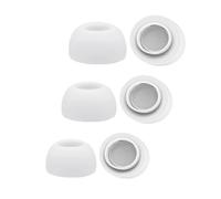 YieJoya Tapones de Repuesto para Airpods Pro, Tapones con Orificio Reductor de Ruido, 3 Pares de Auriculares Suaves de Silicona Memory Foma para AirPods Pro, Aptos para Cargar S/M/L Blanco.