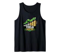 Yield Hunter Buff Coin Mascot Dividendo Inversor Camiseta sin Mangas