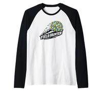 Yield Hunter Dividend Growth Machine Diseño de inversores Camiseta Manga Raglan