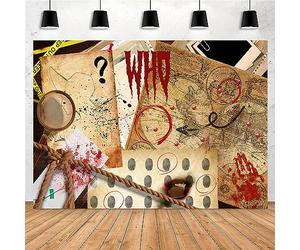 Yieldeer Telón de Fondo de Detective espía de 7 x 5 pies, Escena del Crimen de Asesinato, Foto, Huellas Dactilares, evidencia, misión Secreta de Misterio, decoración de Fiesta, Fondo de fotografía
