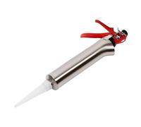 YIEMJS Pistola de lechada de acero inoxidable, pistola de lechada con 4 boquillas y cuchara de metal, 56 cm, pulverización de hormigón para trabajos de juntas, renovación de baño y mampostería