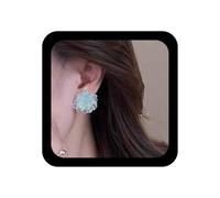 Yienate Boho Pendientes Flores Acrílico Colorido Resina Flor Espárrago Novia Pendiente Plumeria Pétalos Florales Pendientes Declaración Dopamina Feliz Verano Pendiente Florales Joyas Para Mujeres