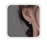 Yienate Funky Tiny Tulip Stud Pendientes Plata Declaración Tulip Ear Jacket Pendientes Pequeños Tulip Flower Crawler Cuff Pendientes Minimalismo Rose Tulip Wraps Pendientes Joyería para mujeres