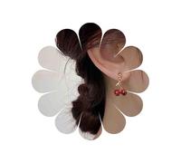 Yienate Pendientes de Cristal Rojo Cereza 3D - Colgante Dulce Lindo Fruta Encanto Ligero Estéreo Joyas Para Mujeres y Niñas