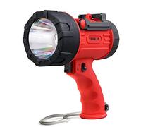 YIERBLUE Foco recargable con LED de 200000 lúmenes, linterna de mano impermeable IP67 con filtro de luz roja desmontable, 10000 mAh de larga duración