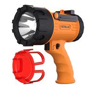 YIERBLUE Foco recargable, foco recargable de mano de 18 W, linterna impermeable súper brillante, 800 lúmenes, LED de 20 horas de espera ultra larga, para navegación, campamento..