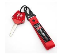 YIESANS Moto Llaveros Accesorios Para DUCATI 899 959 Monster 695 696 Panigale S V4S V2 Diavel S 1260 Hypermotard, Funda Para Llave, Llavero Protector(Red,C)