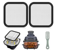 Yieson Protector Antisalpicaduras Magnético de Acero Inoxidable para Ninja Crispi FN101GY/FN101SG/FN101ST, con Rejilla Fina Protección Térmica y Fácil de Limpiar (2 Piezas)