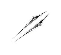 YIFANFENGSHUN 2 Piezas Metal Pegatinas Coche para Mazda 2 III(DJ) 2014-2019, 3D Adhesivos Decorativos Trasero del Maletero Emblema Accesorios Decorativos para Coches,B