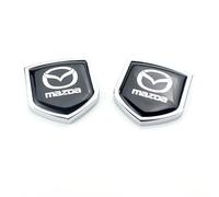 YIFANFENGSHUN 2 Piezas Metal Pegatinas Coche para Mazda 6 III Sedan (GJ) 2018-, 3D Adhesivos Decorativos Trasero del Maletero Emblema Accesorios Decorativos para Coches
