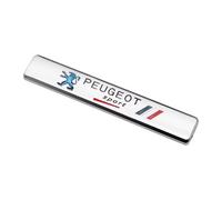 YIFANFENGSHUN 2 Piezas Metal Pegatinas Coche para Peugeot 108 Top Cabrio 2018-, 3D Adhesivos Decorativos Trasero del Maletero Emblema Accesorios Decorativos para Coches