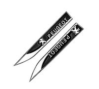 YIFANFENGSHUN 2 Piezas Metal Pegatinas Coche para Peugeot Landtrek Simple Cab 2020-, 3D Adhesivos Decorativos Trasero del Maletero Emblema Accesorios Decorativos para Coches