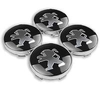 YIFANFENGSHUN 4 Piezas Coche Rueda Tapas Centrales para Peugeot 5008 2021-2023, Tapas Centro Tapacubos AntióXido Cubo Central Centro Centrales Tapacubos,60MM