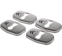 YIFANFENGSHUN 4 Piezas Cubierta Cerradura Puerta Coche para Citroen Berlingo III 2018-2023 2024, Almohadillas Silenciosas Almohadilla A Prueba de Golpes Accesorios Decorativos,Silver